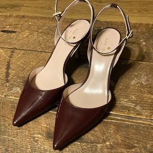Kate Spade Maroon Heels Size 7